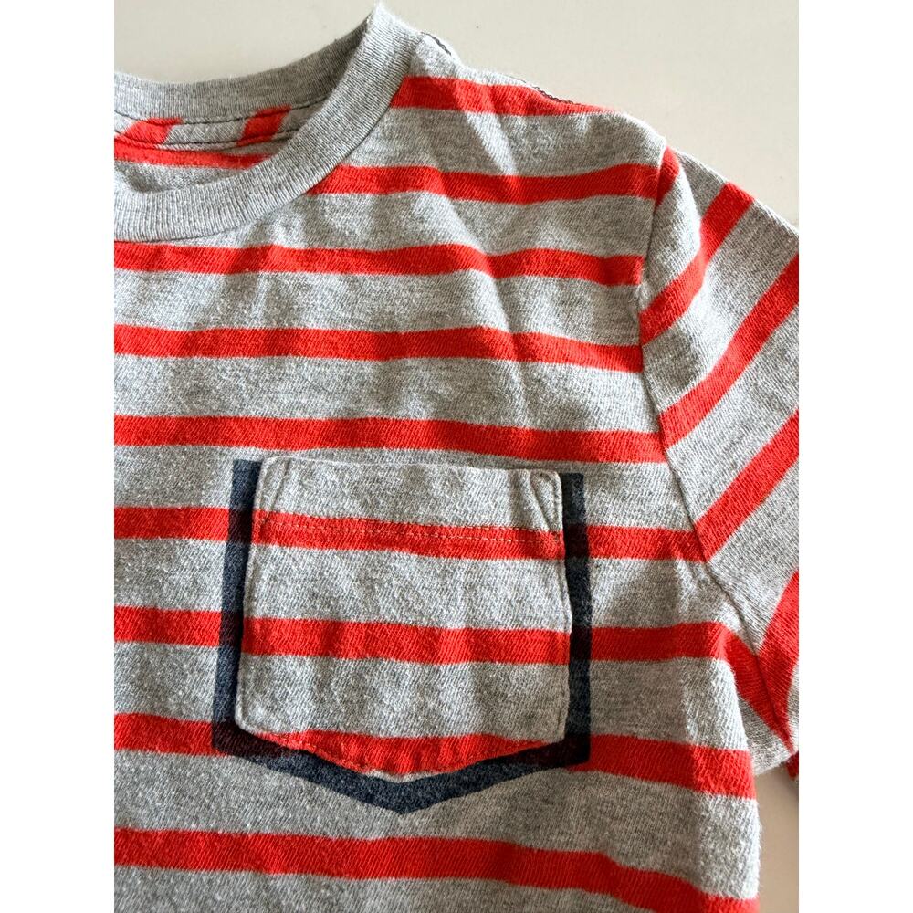 Crewcuts Kids' Striped Long-Sleeve Pocket Tee - Picture 3 of 5